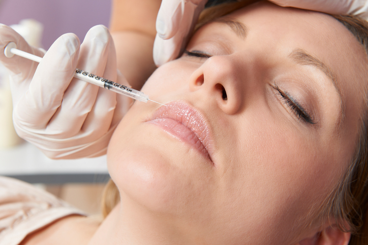 Patient receiving Botox injection