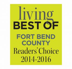 Living best of Fort Bend County Readers Choice 2014-2016