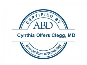 Cynthia Clegg, MD - American Board of Dermatology Badge