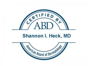 Shannon Heck, MD is a board-certified cosmetic dermatologist in Scottsdale & Phoenix, Arizona. Her services include chemical peels, Botox, Dysport and more!