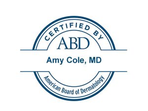 Dr. Amy Cole is a board-certified dermatologist providing skin care to patients in Silver Spring and Rockville, Maryland.