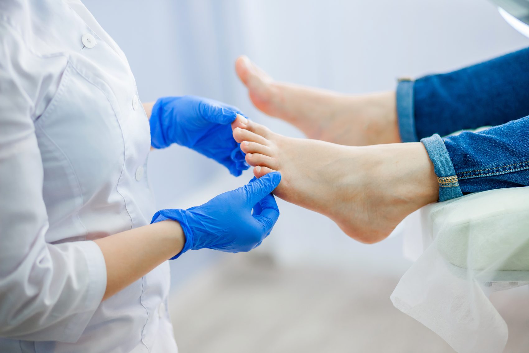 Dermatologist dealing with chronic toenail fungus