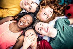 A group of young adults with teen skin conditions