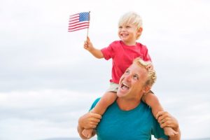 Father and child who need sun safety tips