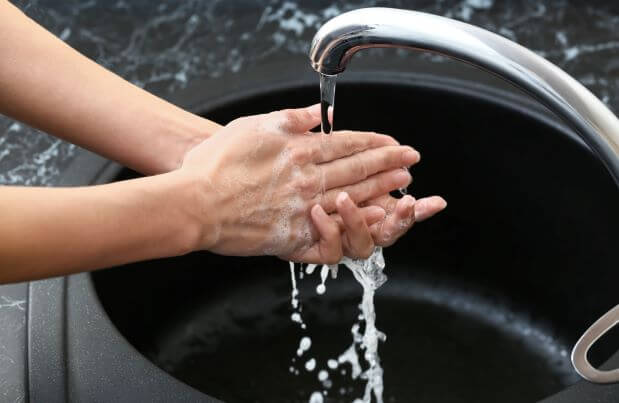 Overwashing hands leads to eczema flareups