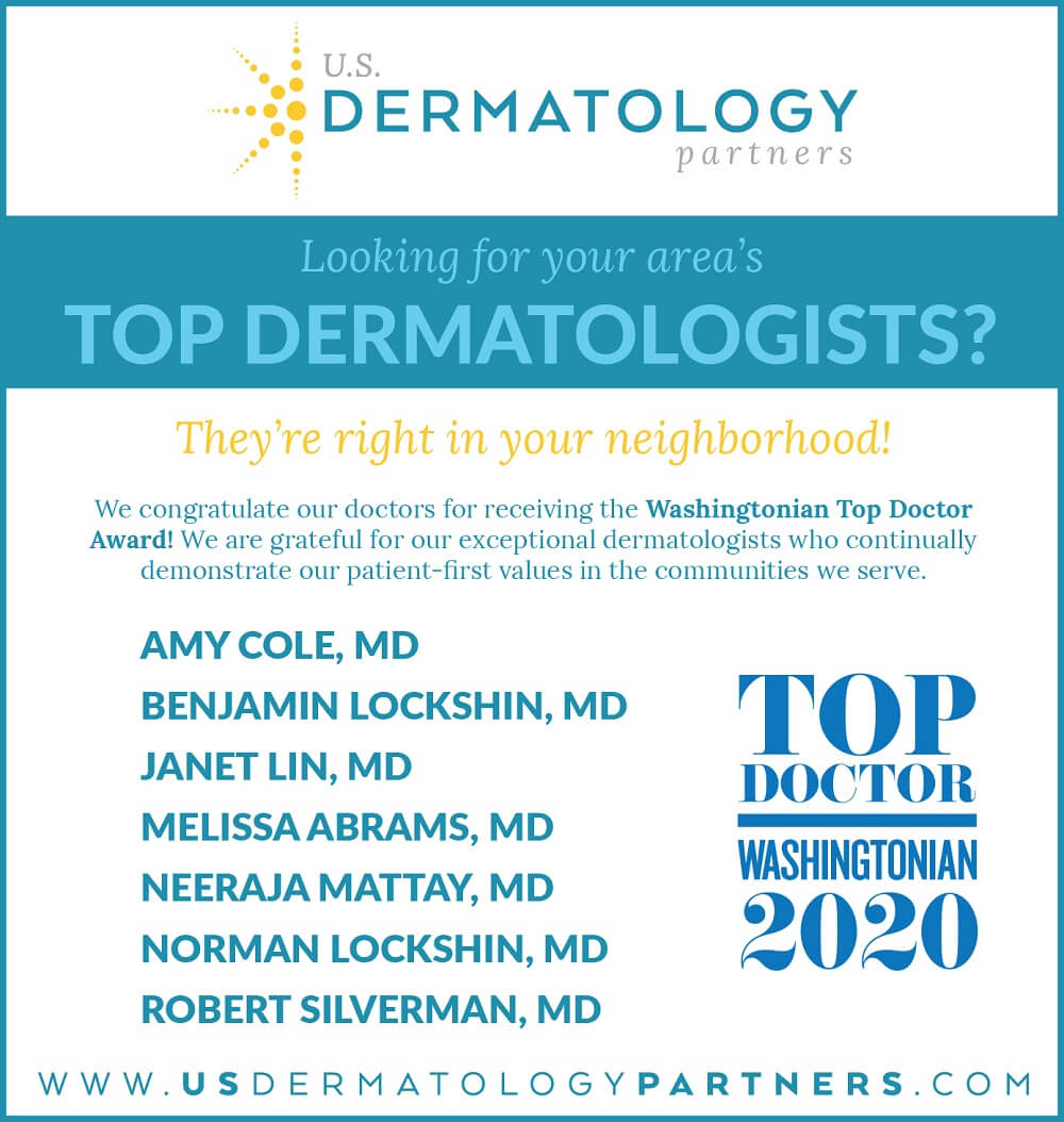 U.S. Dermatology Partners honors doctors named Washingtonian Top Doctors 2020.