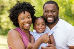 african american family with concerns about skin of color