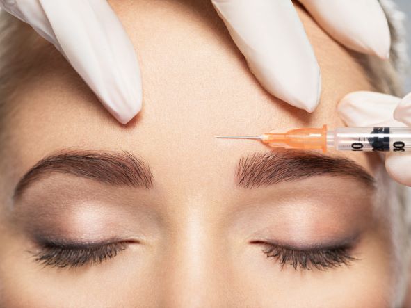 patient receiving botox injection