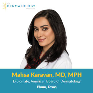 Dr. Mahsa Karavan-Jahromi is a Board-Certified Dermatologist providing skincare to patients in Plano, Texas.