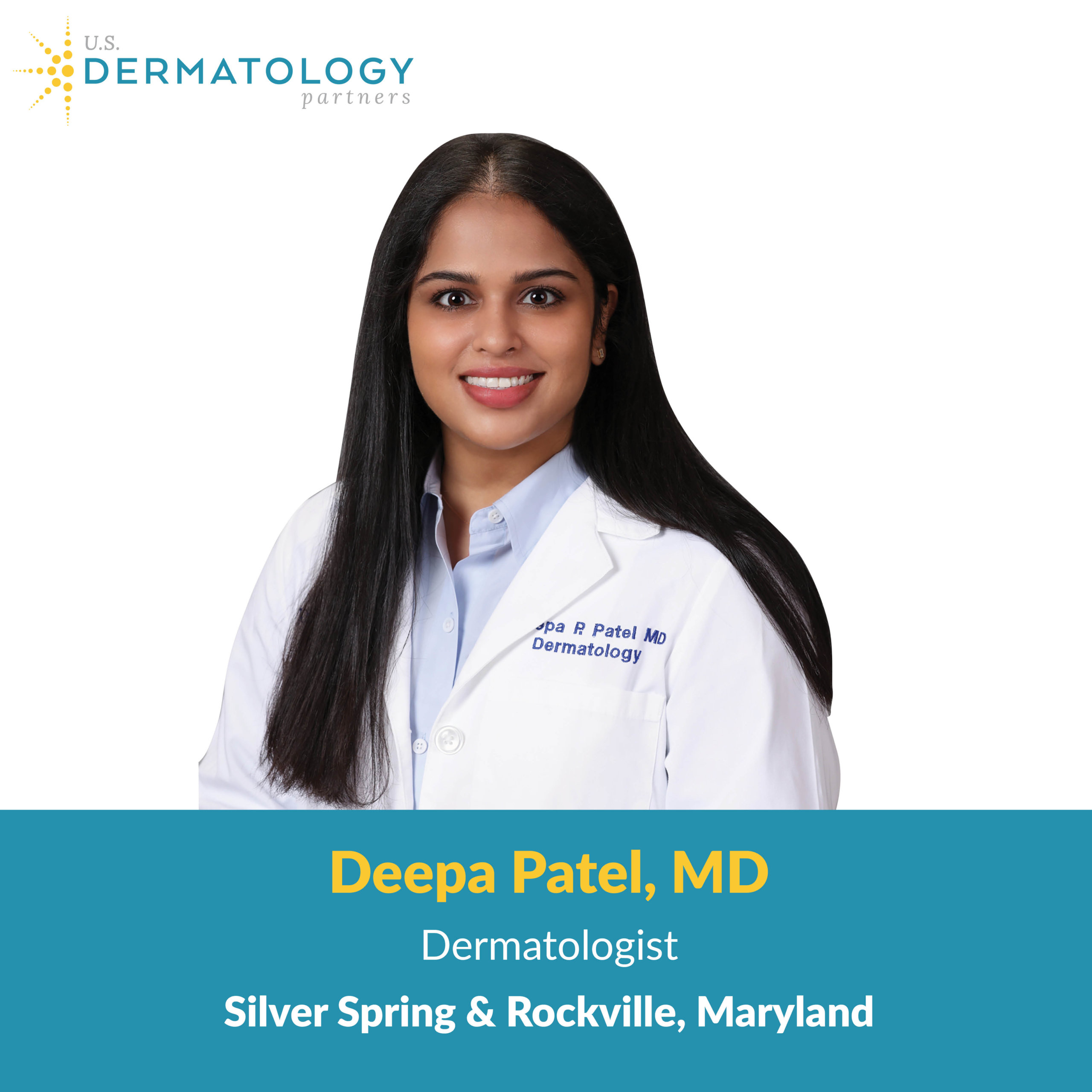 Deepa Patel is a dermatologist providing skincare to patients in Silver Spring, Maryland. She is now accepting patients!