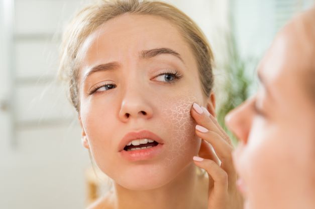 Dry online skin routine