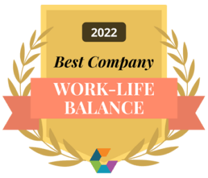 Comparably Best Company Work-Life Balance Award 2022
