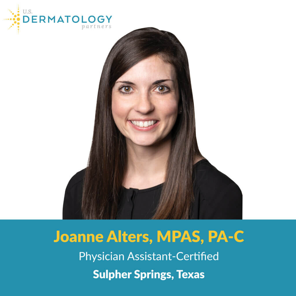 Welcome Joanne Alters, PA-C to Sulphur Springs | U.S. Dermatology Partners
