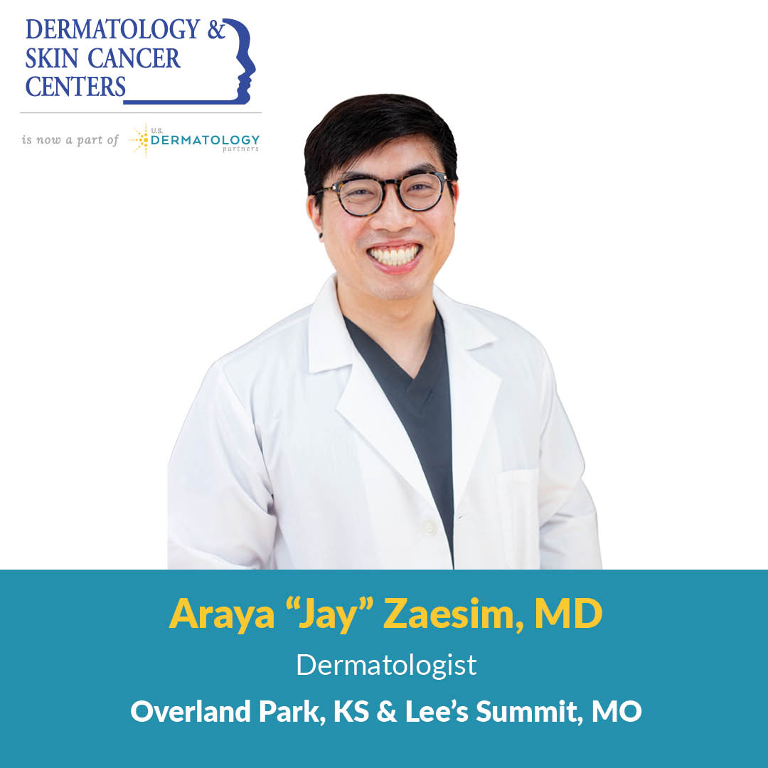 Dr. Araya "Jay" Zaesim is a Dermatologist in Overland Park, Kansas at U.S. Dermatology Partners. Dr. Zaesim is accepting new patients!