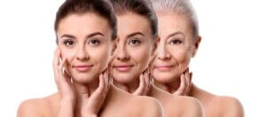 progression of aging skin